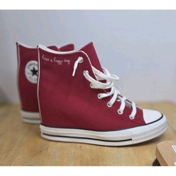 Converse Shoes - Converse Chuck Taylor All Star Wedge Platform High A12569C Red Womens 9